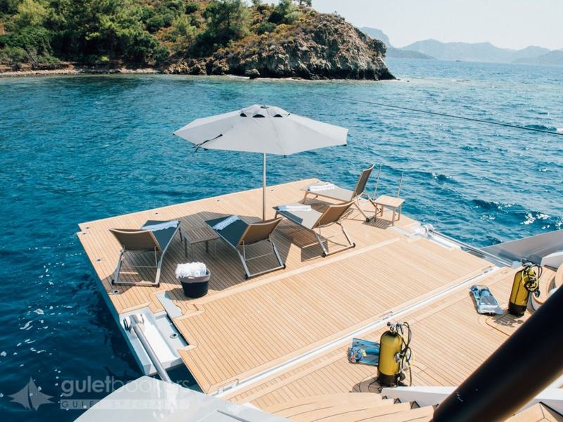 All About U 2, aft deck & beach club