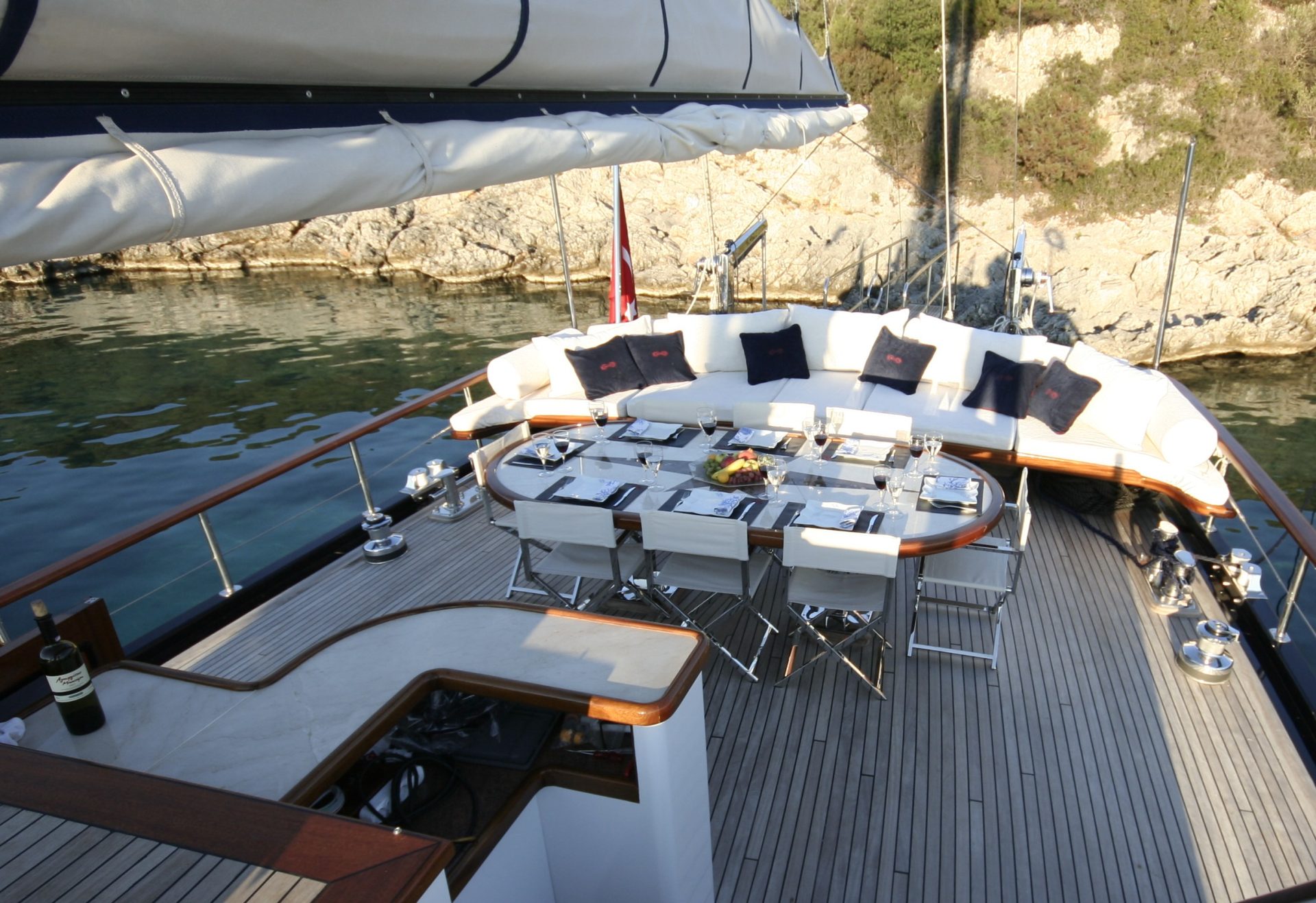Aft deck