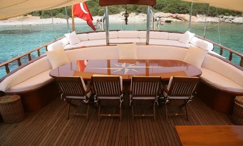 Kaya Guneri II, aft deck dining & lounge
