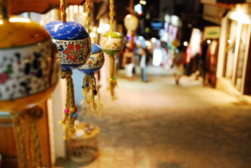 Lamps hanging in the Grand Bazaar